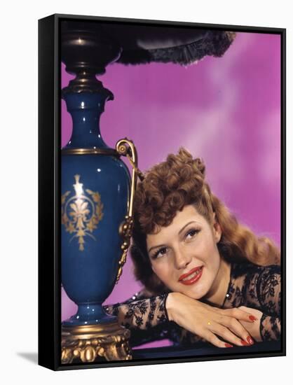 COVER GIRL, 1944 directed by CHARLES VIDOR Rita Hayworth (photo)-null-Framed Stretched Canvas