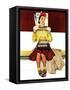 "Cover Girl", March 1,1941-Norman Rockwell-Framed Stretched Canvas