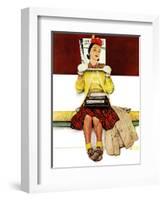 "Cover Girl", March 1,1941-Norman Rockwell-Framed Giclee Print