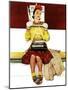 "Cover Girl", March 1,1941-Norman Rockwell-Mounted Giclee Print