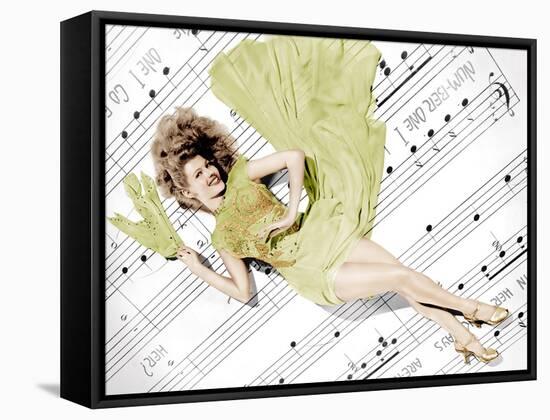 Cover Girl, Rita Hayworth, 1944-null-Framed Stretched Canvas