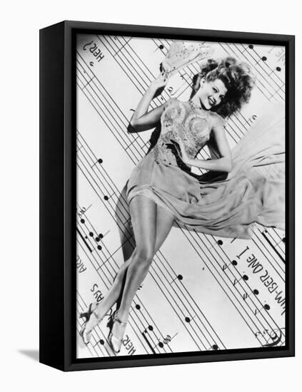 Cover Girl, Rita Hayworth, 1944-null-Framed Stretched Canvas