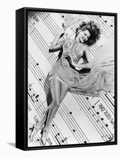 Cover Girl, Rita Hayworth, 1944-null-Framed Stretched Canvas