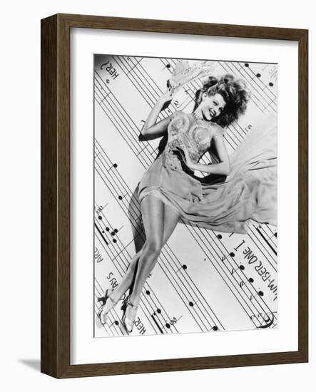 Cover Girl, Rita Hayworth, 1944-null-Framed Photographic Print