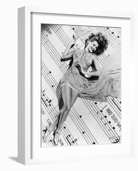 Cover Girl, Rita Hayworth, 1944-null-Framed Photographic Print