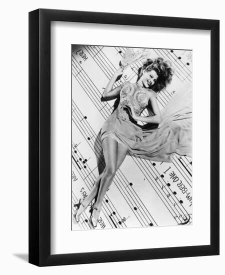 Cover Girl, Rita Hayworth, 1944-null-Framed Photographic Print