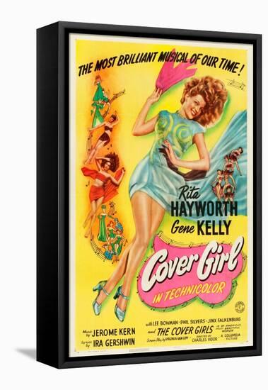 Cover Girl, Rita Hayworth, 1944-null-Framed Stretched Canvas