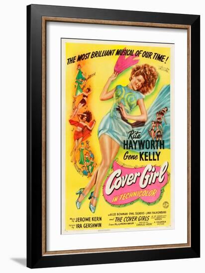 Cover Girl, Rita Hayworth, 1944-null-Framed Art Print