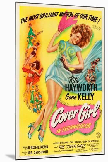 Cover Girl, Rita Hayworth, 1944-null-Mounted Art Print