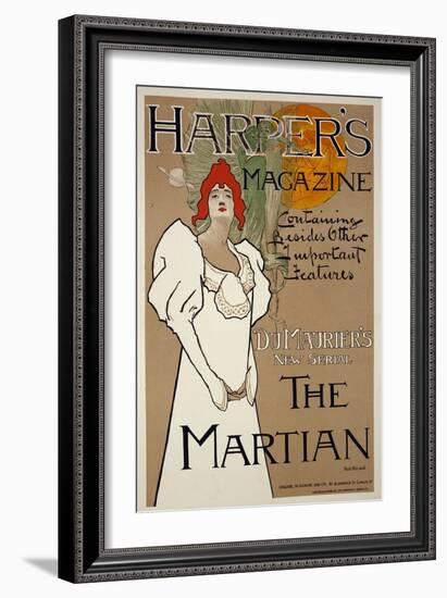 Cover Illustration for 'Harper's' Magazine Featuring 'The Martian' by Dumaurier, 1898-Fred Hyland-Framed Giclee Print