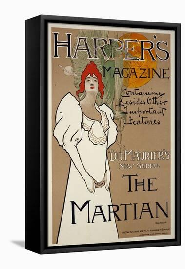 Cover Illustration for 'Harper's' Magazine Featuring 'The Martian' by Dumaurier, 1898-Fred Hyland-Framed Stretched Canvas