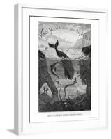 Cover Illustration from "20,000 Leagues under the Sea" by Jules Verne (1828-1905)-?douard Riou-Framed Giclee Print