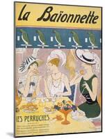 Cover Illustration from 'La Baionnette' Magazine, 1914-18 (Colour Litho)-French-Mounted Giclee Print