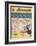 Cover Illustration from 'La Baionnette' Magazine, 1914-18 (Colour Litho)-French-Framed Giclee Print