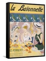 Cover Illustration from 'La Baionnette' Magazine, 1914-18 (Colour Litho)-French-Framed Stretched Canvas
