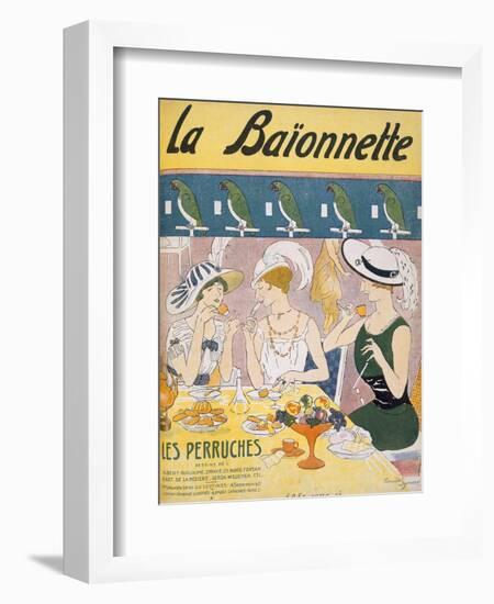 Cover Illustration from 'La Baionnette' Magazine, 1914-18 (Colour Litho)-French-Framed Giclee Print