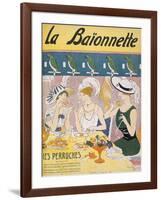 Cover Illustration from 'La Baionnette' Magazine, 1914-18 (Colour Litho)-French-Framed Giclee Print