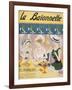 Cover Illustration from 'La Baionnette' Magazine, 1914-18 (Colour Litho)-French-Framed Giclee Print