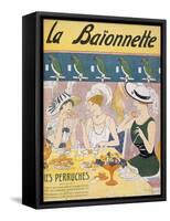 Cover Illustration from 'La Baionnette' Magazine, 1914-18 (Colour Litho)-French-Framed Stretched Canvas