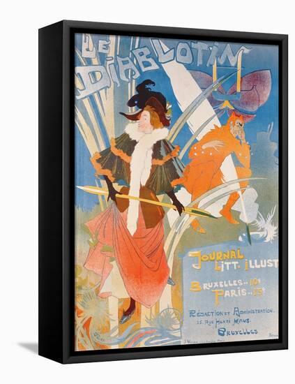 Cover Illustration of 'Le Diablotin' Magazine-Georges de Feure-Framed Stretched Canvas