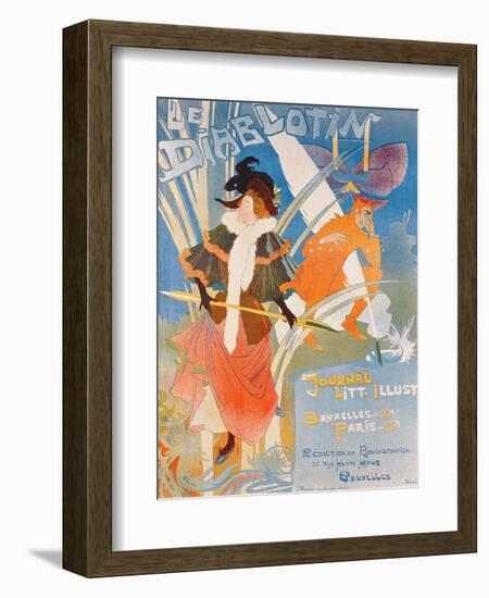 Cover Illustration of 'Le Diablotin' Magazine-Georges de Feure-Framed Giclee Print