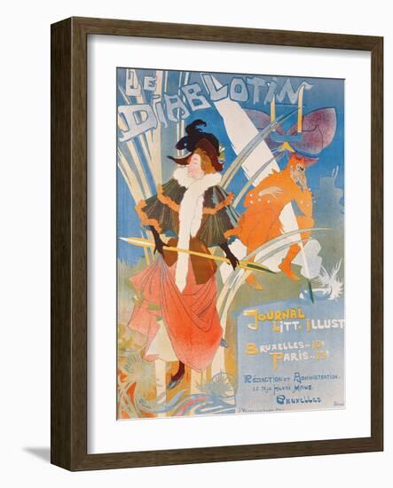 Cover Illustration of 'Le Diablotin' Magazine-Georges de Feure-Framed Giclee Print