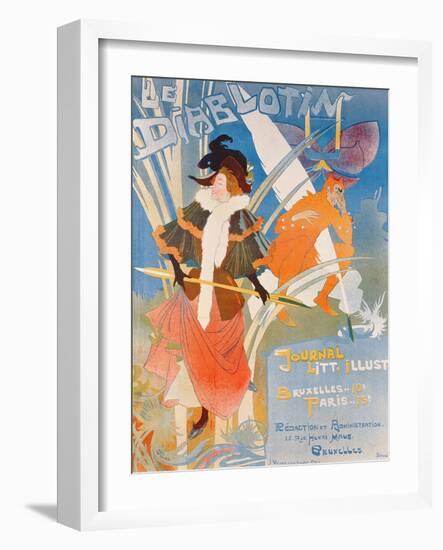 Cover Illustration of 'Le Diablotin' Magazine-Georges de Feure-Framed Giclee Print