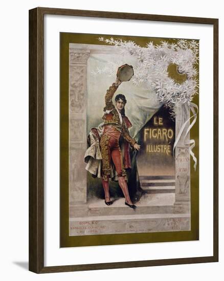 Cover Inspired by Georges Bizet's Carmen, Figaro Illustree-null-Framed Giclee Print