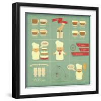 Cover Menu For Bakery-elfivetrov-Framed Art Print