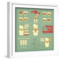 Cover Menu For Bakery-elfivetrov-Framed Art Print