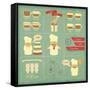 Cover Menu For Bakery-elfivetrov-Framed Stretched Canvas