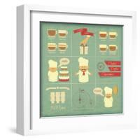 Cover Menu For Bakery-elfivetrov-Framed Art Print