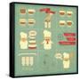 Cover Menu For Bakery-elfivetrov-Framed Stretched Canvas