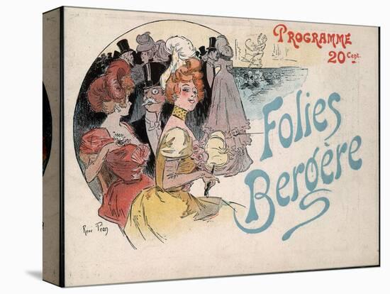 Cover of a Folies Bergere Programme-null-Stretched Canvas