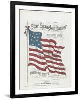 Cover of a Musical Score of the Star-Spangled Banner-null-Framed Giclee Print