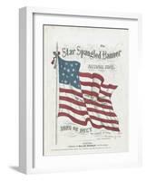 Cover of a Musical Score of the Star-Spangled Banner-null-Framed Giclee Print