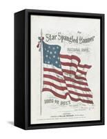 Cover of a Musical Score of the Star-Spangled Banner-null-Framed Stretched Canvas