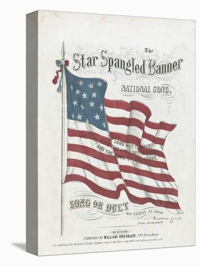 Cover of a Musical Score of the Star-Spangled Banner-null-Stretched Canvas