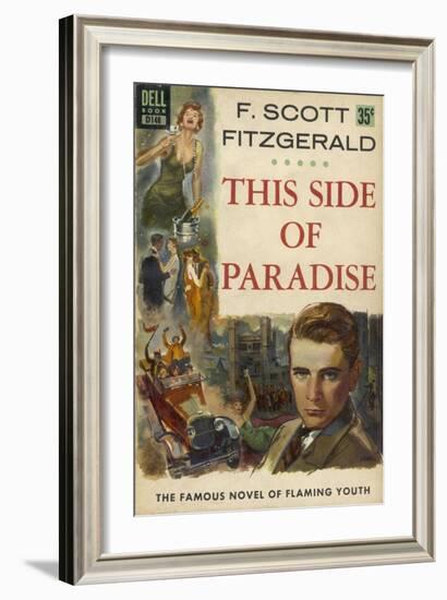 Cover of a Paperback Reprint of 'the Famous Novel of Flaming Youth'-null-Framed Art Print