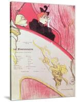 Cover of a Programme for "Le Missionaire" at the Theatre Libre, 1893-94-Henri de Toulouse-Lautrec-Stretched Canvas