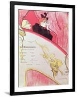 Cover of a Programme for "Le Missionaire" at the Theatre Libre, 1893-94-Henri de Toulouse-Lautrec-Framed Giclee Print