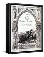 Cover of 'A Sketch of the History of the Knights Templars', by James Burnes-null-Framed Stretched Canvas