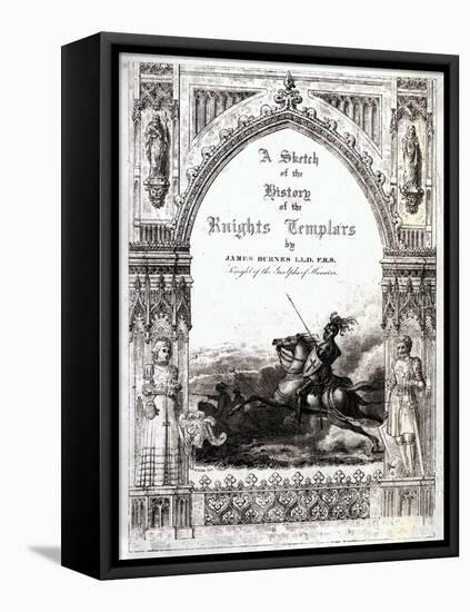 Cover of 'A Sketch of the History of the Knights Templars', by James Burnes-null-Framed Stretched Canvas