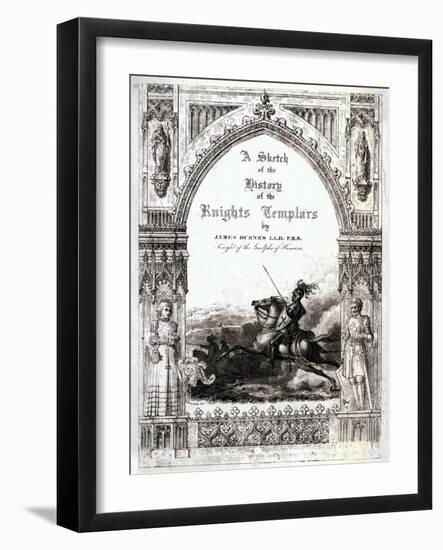Cover of 'A Sketch of the History of the Knights Templars', by James Burnes-null-Framed Giclee Print
