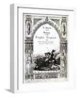 Cover of 'A Sketch of the History of the Knights Templars', by James Burnes-null-Framed Giclee Print