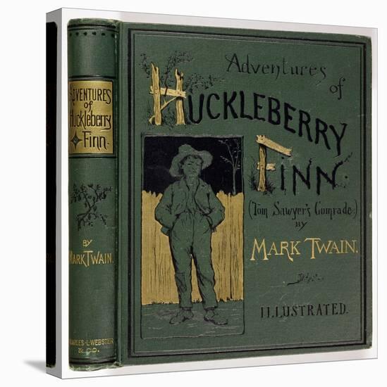 Cover of "Adventures of Huckleberry Finn"-null-Stretched Canvas