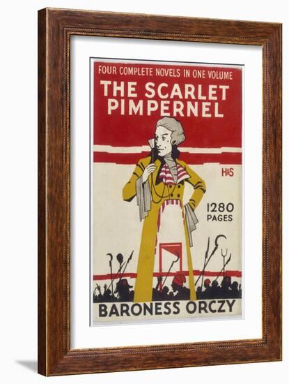 Cover of Baroness Orczy's 'scarlet Pimpernel'-null-Framed Art Print