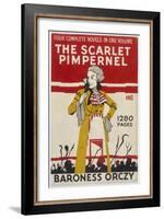 Cover of Baroness Orczy's 'scarlet Pimpernel'-null-Framed Art Print