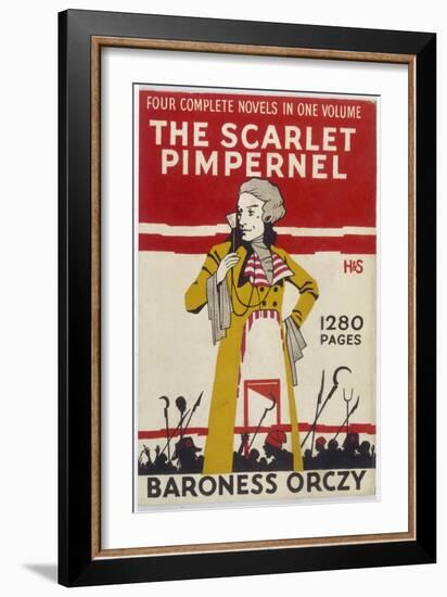 Cover of Baroness Orczy's 'scarlet Pimpernel'-null-Framed Art Print