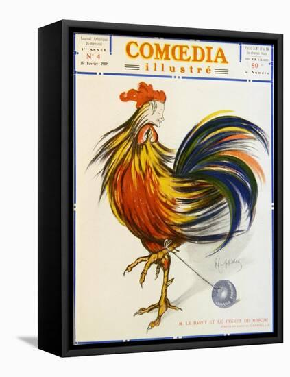 Cover of 'Comoedia Illustre', February 15, 1909-Leonetto Cappiello-Framed Stretched Canvas